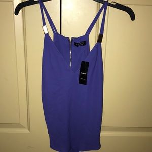 NWT Bebe open back tank blouse